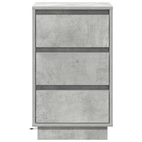 VidaXL Szafka Nocna Betonowy szary 39 x 34,5 x 65 cm