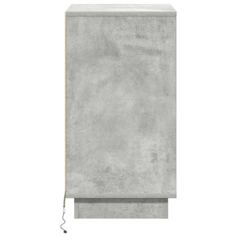 VidaXL Szafka Nocna Betonowy szary 39 x 34,5 x 65 cm