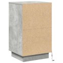 VidaXL Szafka Nocna Betonowy szary 39 x 34,5 x 65 cm