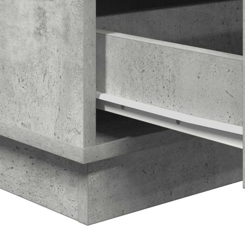 VidaXL Szafka Nocna Betonowy szary 39 x 34,5 x 65 cm