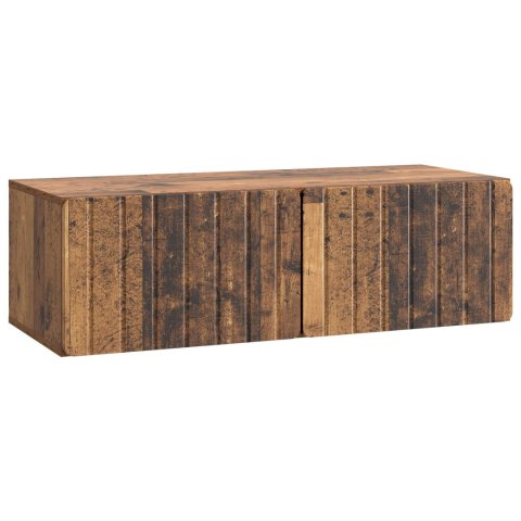 VidaXL Szafka RTV montowana na ścianie 98 x 41 x 30 cm Stare drewno
