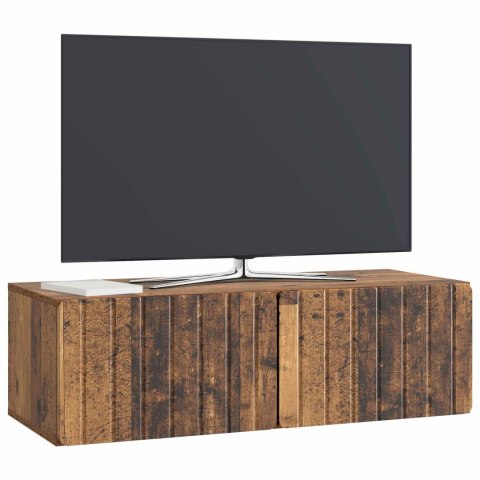 VidaXL Szafka RTV montowana na ścianie 98 x 41 x 30 cm Stare drewno