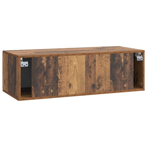 VidaXL Szafka RTV montowana na ścianie 98 x 41 x 30 cm Stare drewno