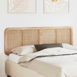VidaXL Zagłówek Z zagłówkiem Naturalny 160 x 55 x 3 cm rattan