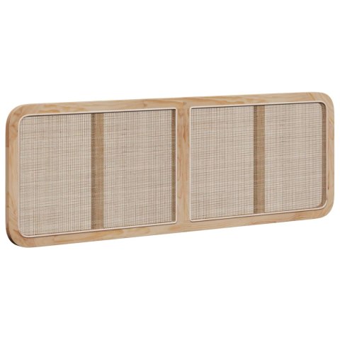 VidaXL Zagłówek Z zagłówkiem Naturalny 160 x 55 x 3 cm rattan