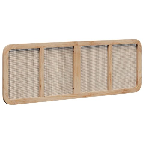VidaXL Zagłówek Z zagłówkiem Naturalny 160 x 55 x 3 cm rattan