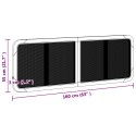 VidaXL Zagłówek Z zagłówkiem Naturalny 160 x 55 x 3 cm rattan
