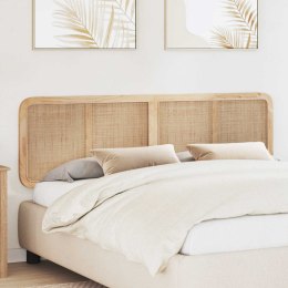 VidaXL Zagłówek Z zagłówkiem Naturalny 180 x 55 x 3 cm rattan