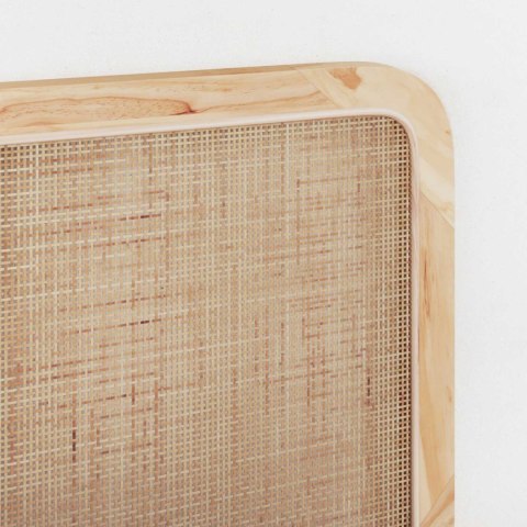 VidaXL Zagłówek Z zagłówkiem Naturalny 180 x 55 x 3 cm rattan