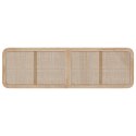 VidaXL Zagłówek Z zagłówkiem Naturalny 180 x 55 x 3 cm rattan