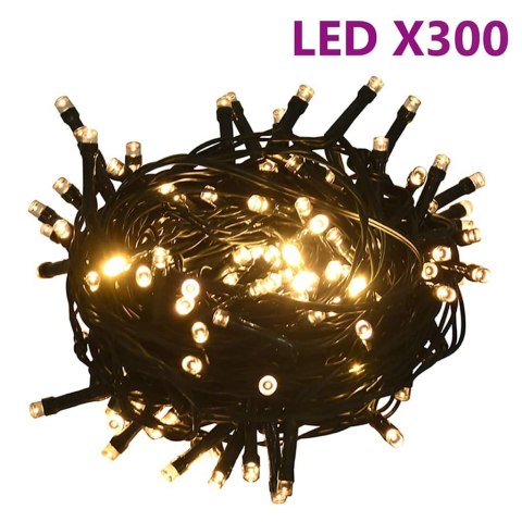 VidaXL 120-cz. zestaw bombek na choinkę ze szpicem 300 LED biało-szary