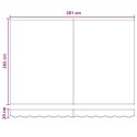 VidaXL Markiza elektryczna 3 x 2,5 m piaskowy 100% poliester