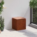 VidaXL Ławka ogrodowa 1 -Seater 40 x 40 x 43 cm stal kortenowska