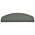 VidaXL Maty na schody 30 szt. 65x24x4 cm Ciemnozielone Półokrągłe Duże