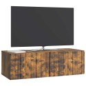 VidaXL Szafka RTV montowana na ścianie 98 x 41 x 30 cm Dąb wędzony