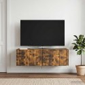 VidaXL Szafka RTV montowana na ścianie 98 x 41 x 30 cm Dąb wędzony