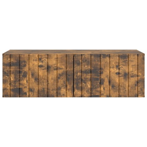 VidaXL Szafka RTV montowana na ścianie 98 x 41 x 30 cm Dąb wędzony