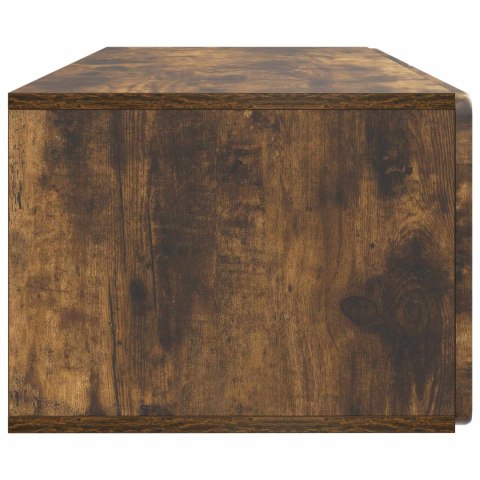 VidaXL Szafka RTV montowana na ścianie 98 x 41 x 30 cm Dąb wędzony