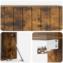 VidaXL Szafka RTV montowana na ścianie 98 x 41 x 30 cm Dąb wędzony