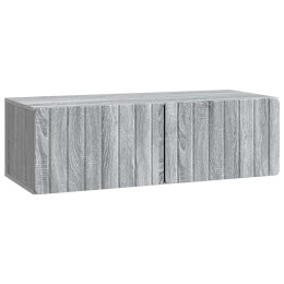 VidaXL Szafka RTV montowana na ścianie 98 x 41 x 30 cm Szary Sonoma