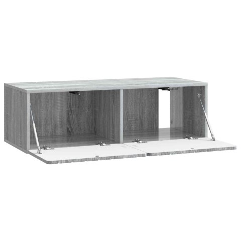 VidaXL Szafka RTV montowana na ścianie 98 x 41 x 30 cm Szary Sonoma