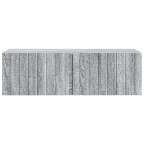VidaXL Szafka RTV montowana na ścianie 98 x 41 x 30 cm Szary Sonoma