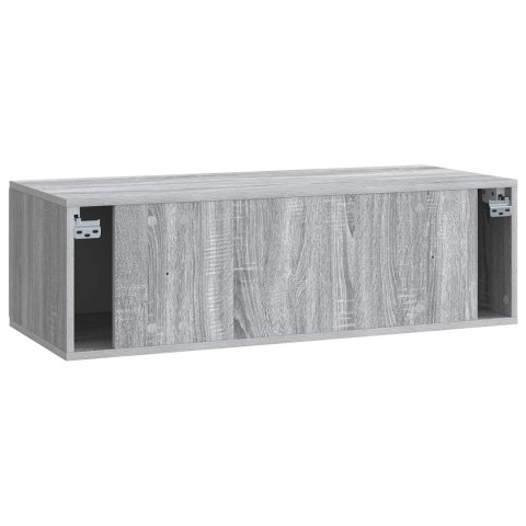 VidaXL Szafka RTV montowana na ścianie 98 x 41 x 30 cm Szary Sonoma