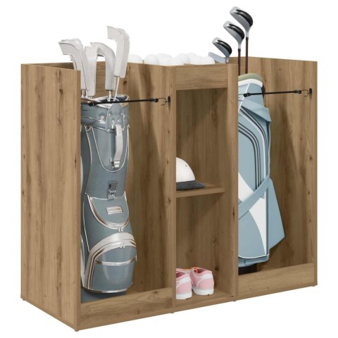 VidaXL Szafka golfowa Gładki Dąb rzemieślniczy 102 x 45 x 85,5 cm