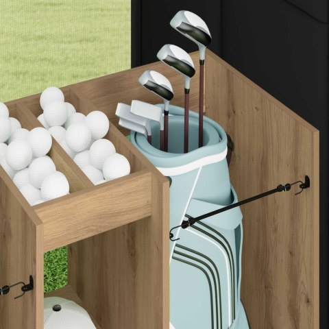 VidaXL Szafka golfowa Gładki Dąb rzemieślniczy 102 x 45 x 85,5 cm