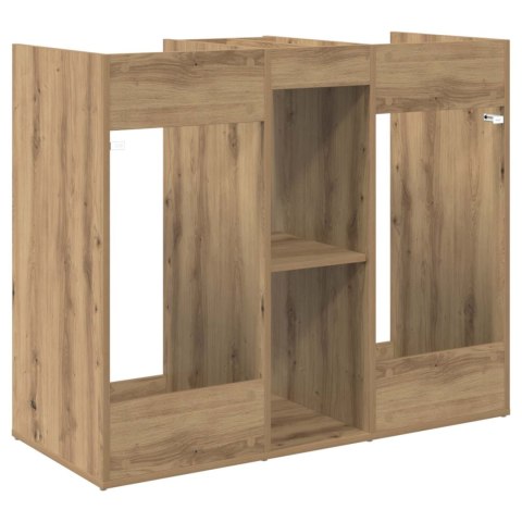 VidaXL Szafka golfowa Gładki Dąb rzemieślniczy 102 x 45 x 85,5 cm
