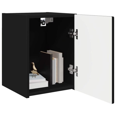 VidaXL Szafka pod telewizor 30 x 31 x 40 cm Czarny Drewno inżynieryjne