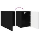 VidaXL Szafka pod telewizor 30 x 31 x 40 cm Czarny Drewno inżynieryjne