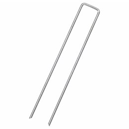 VidaXL Kołki gruntowe w kształcie litery U, 50 szt., 20x4 cm, stal