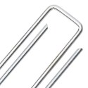 VidaXL Kołki gruntowe w kształcie litery U, 50 szt., 20x4 cm, stal