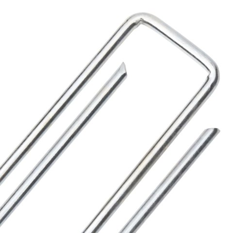 VidaXL Kołki gruntowe w kształcie litery U, 50 szt., 20x4 cm, stal