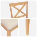 VidaXL Stołek barowy 2 pcs Naturalny i Beżowy
