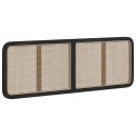 VidaXL Zagłówek Z zagłówkiem Czarny 160 x 55 x 3 cm rattan