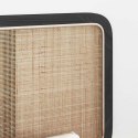 VidaXL Zagłówek Z zagłówkiem Czarny 160 x 55 x 3 cm rattan