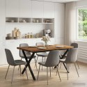 VidaXL Kwadratowy stół do jedzenia 120 x 90 x 75 cm Lite Drewno Akacji