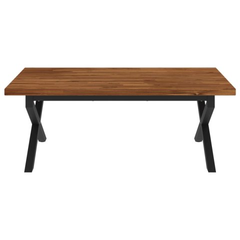 VidaXL Kwadratowy stół do jedzenia 120 x 90 x 75 cm Lite Drewno Akacji