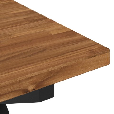 VidaXL Kwadratowy stół do jedzenia 120 x 90 x 75 cm Lite Drewno Akacji