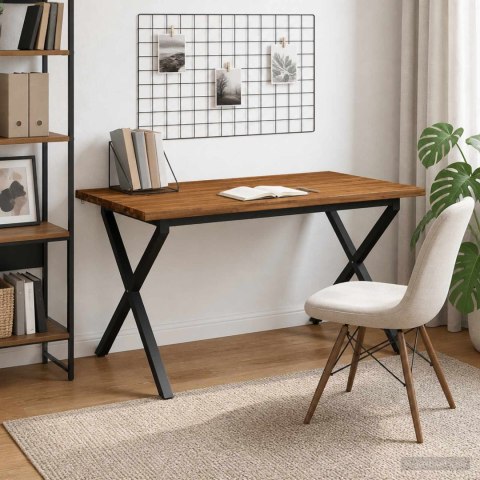 VidaXL Stół jadalny z naturalną krawędzią 140 x 90 x 75 cm