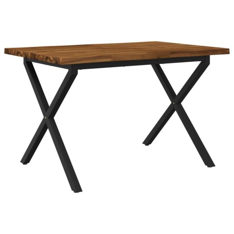 VidaXL Stół jadalny z naturalną krawędzią 90 x 55 x 75 cm