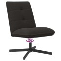 VidaXL Fotel obrotowy Czarny Bouclé