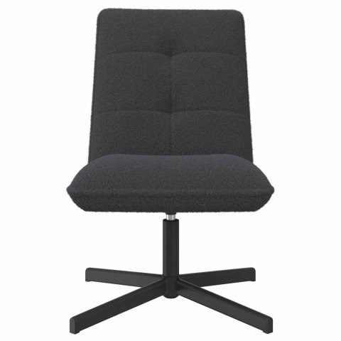 VidaXL Fotel obrotowy ciemnoszary Bouclé