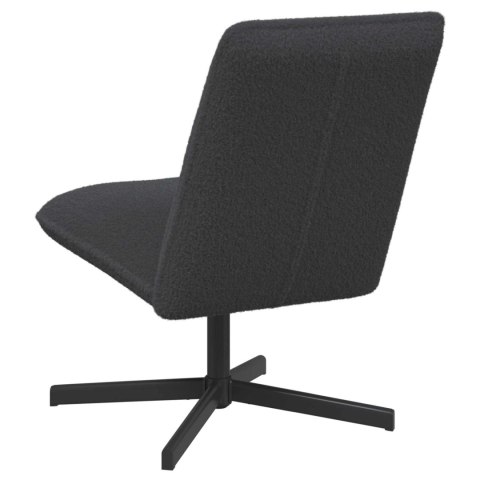 VidaXL Fotel obrotowy ciemnoszary Bouclé