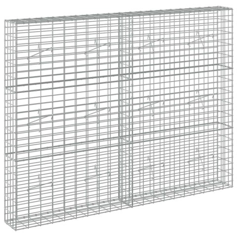 VidaXL Gabion z drutu 3,5 mm i siatką 5x10 cm 200x20x150 cm