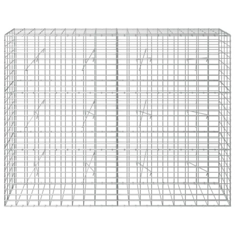 VidaXL Gabion z drutu 3,5 mm i siatką 5x10 cm 200x20x150 cm
