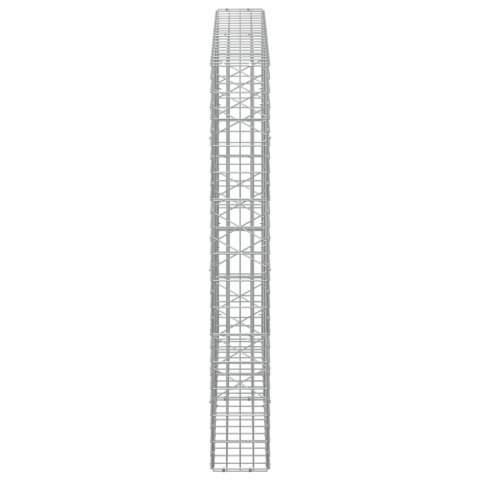 VidaXL Gabion z drutu 3,5 mm i siatką 5x10 cm 200x20x150 cm