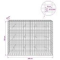 VidaXL Gabion z drutu 3,5 mm i siatką 5x10 cm 200x20x150 cm